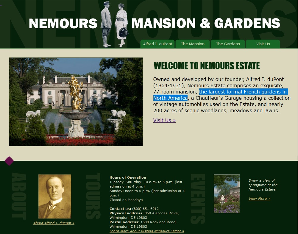 Nemours Mansion and Gardens