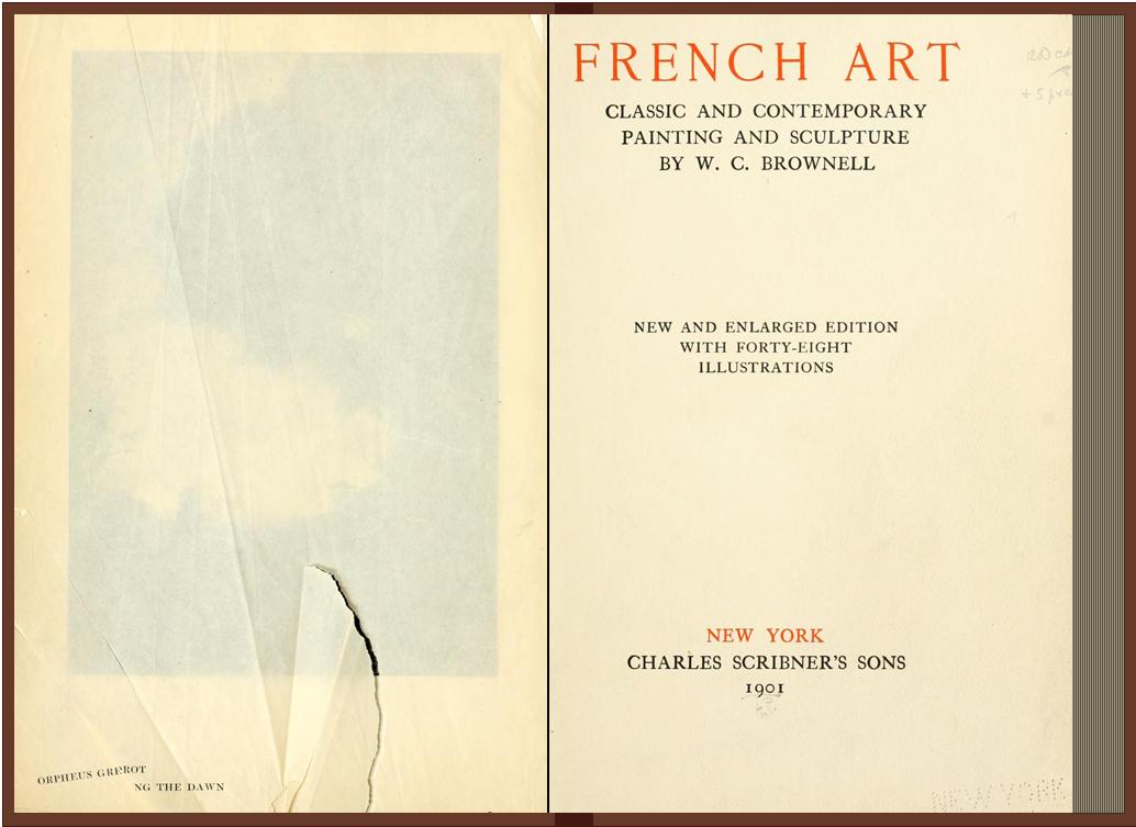 French art, classic and contemporary, painting and sculpture (W.C Brownelle 1901)