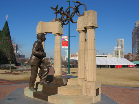 The Baron Pierre de Coubertin Statue in Atlanta | Atlanta Monuments