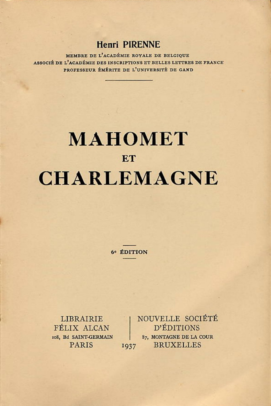 Mahomet et Charlemagne (Henri Pirenne, 1937)