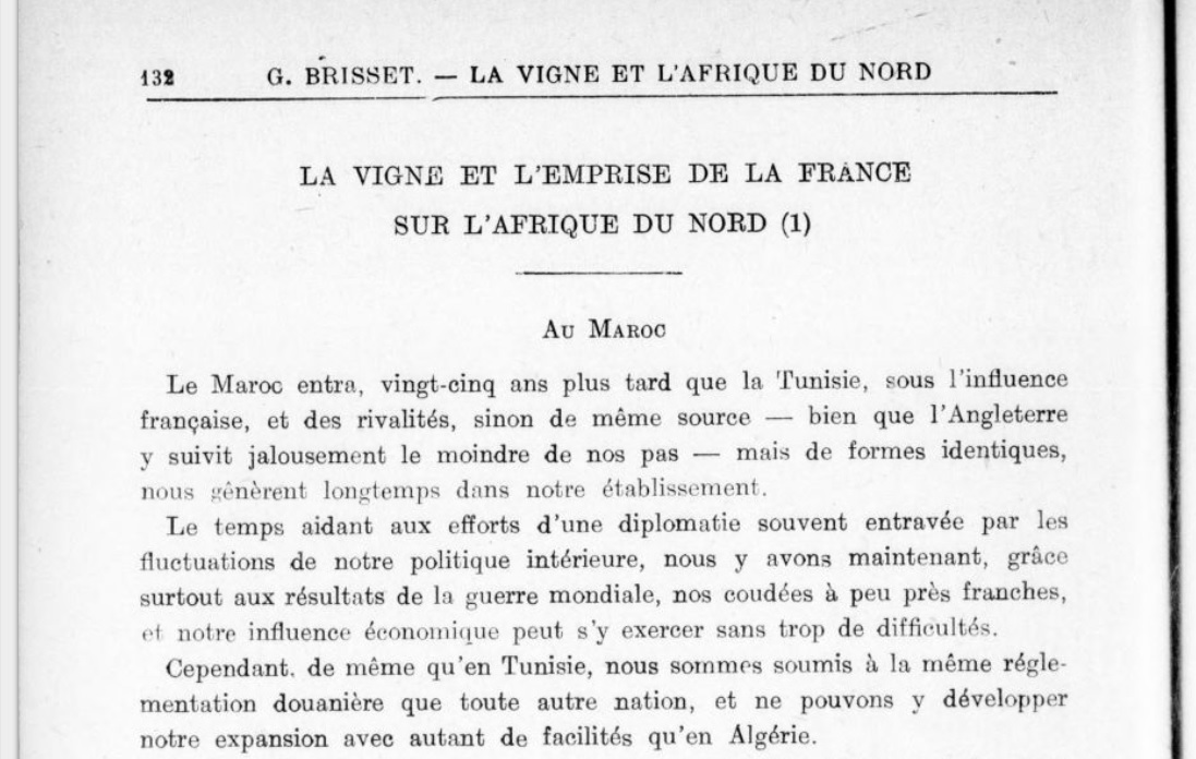 LA VIGNE ET L’EMPRISE DE LA FRANCE SUR L’AFRIQUE DU NORD | Retronews
