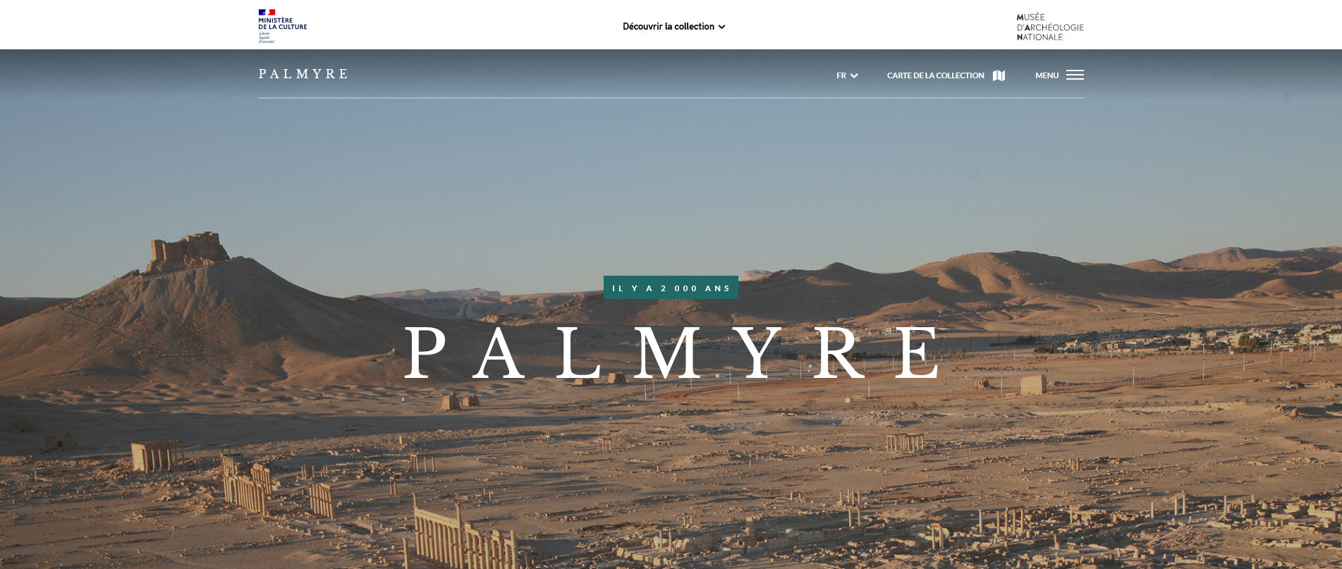 PALMYRE, Syrie – Il y a 2 000 ans (ministère de la culture)