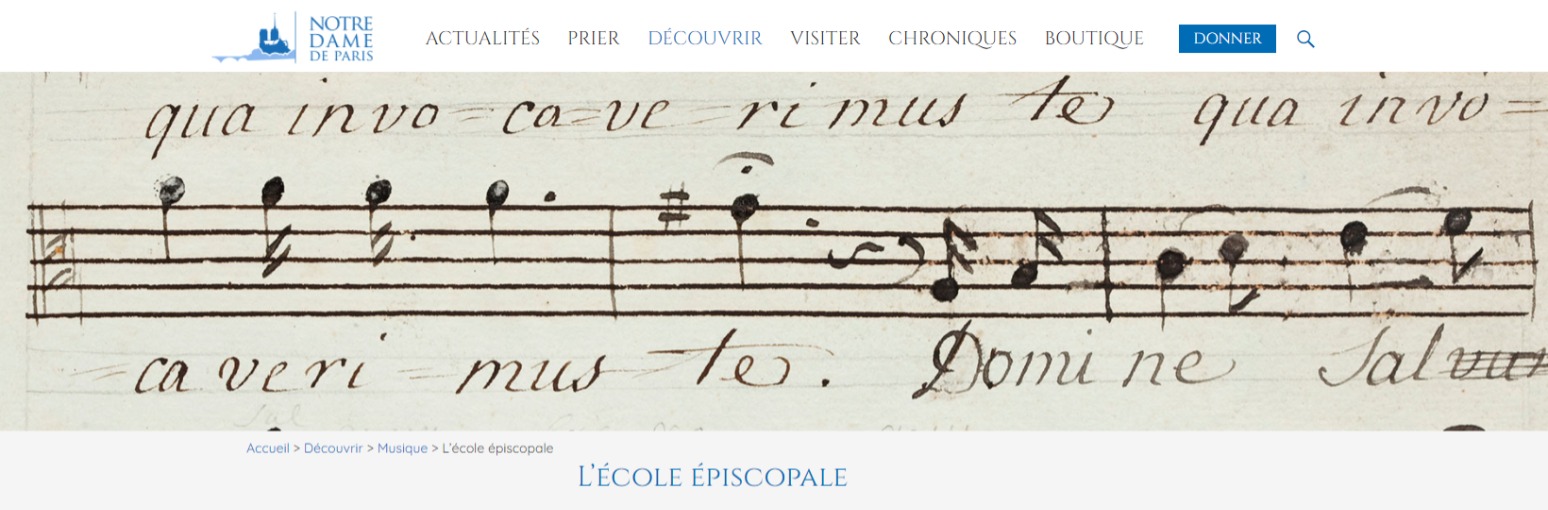 L’école épiscopale | Notre Dame de Paris