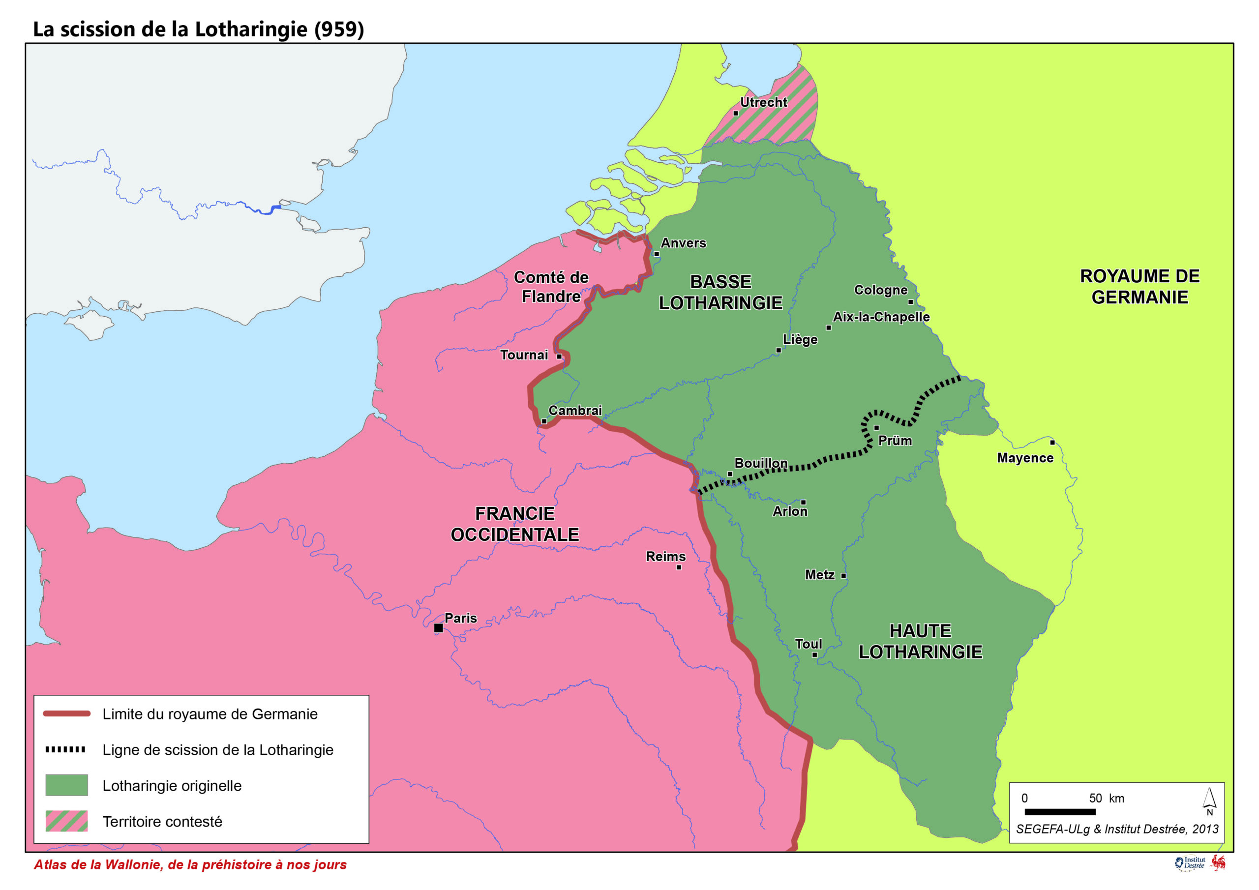 La scission de la Lotharingie (959)