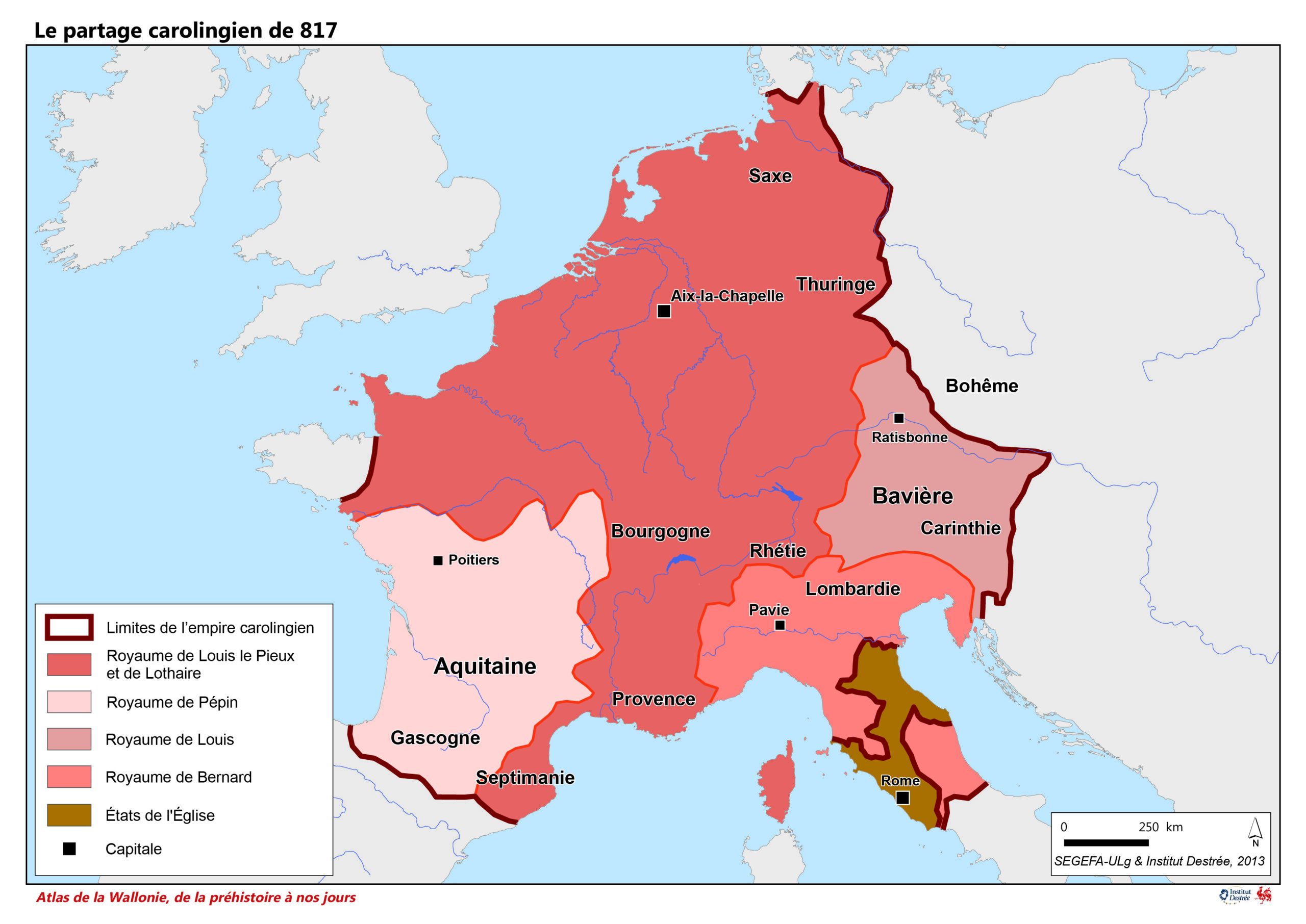 Le partage carolingien de 817