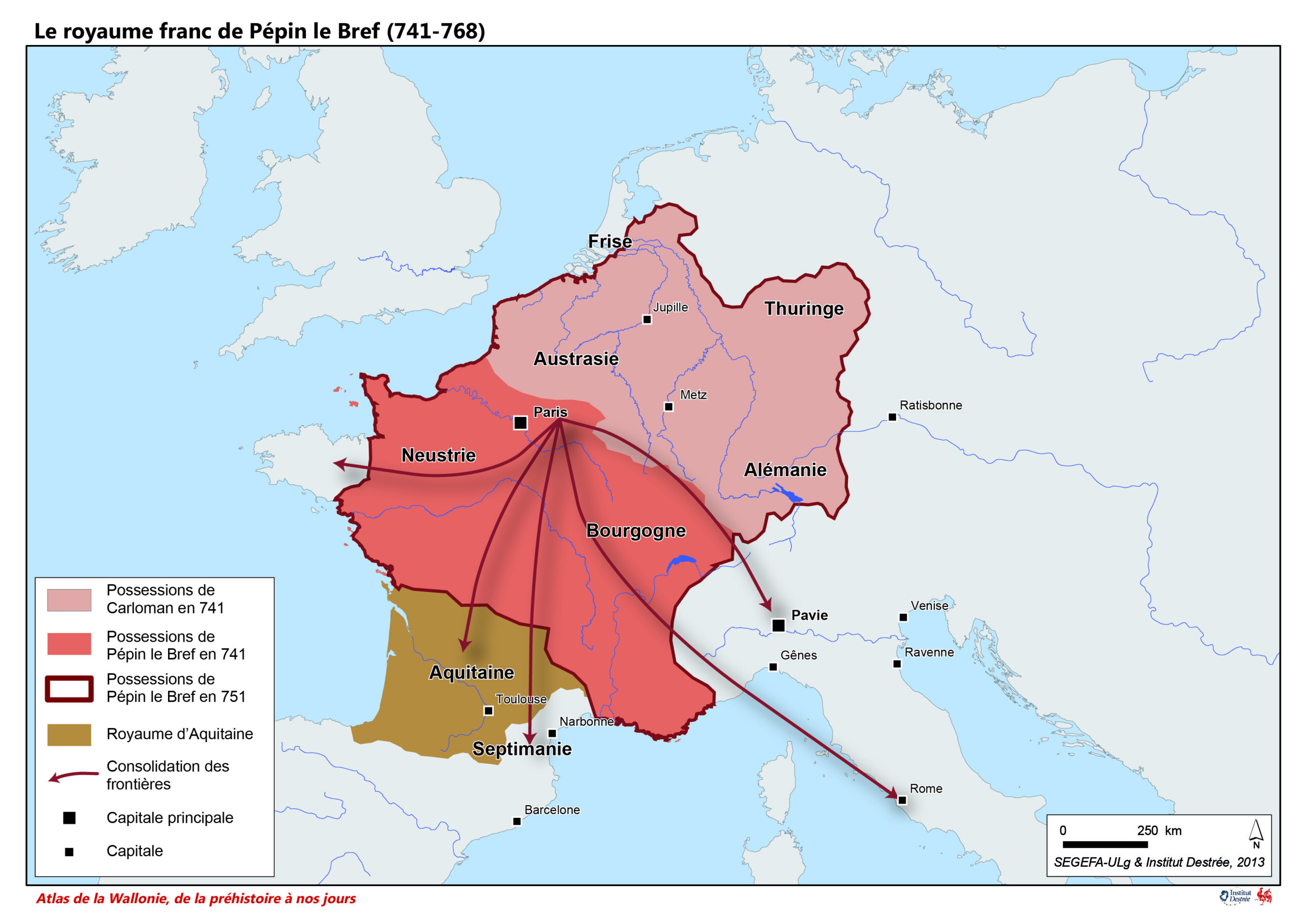 Le royaume franc de Pépin le Bref (741-768)