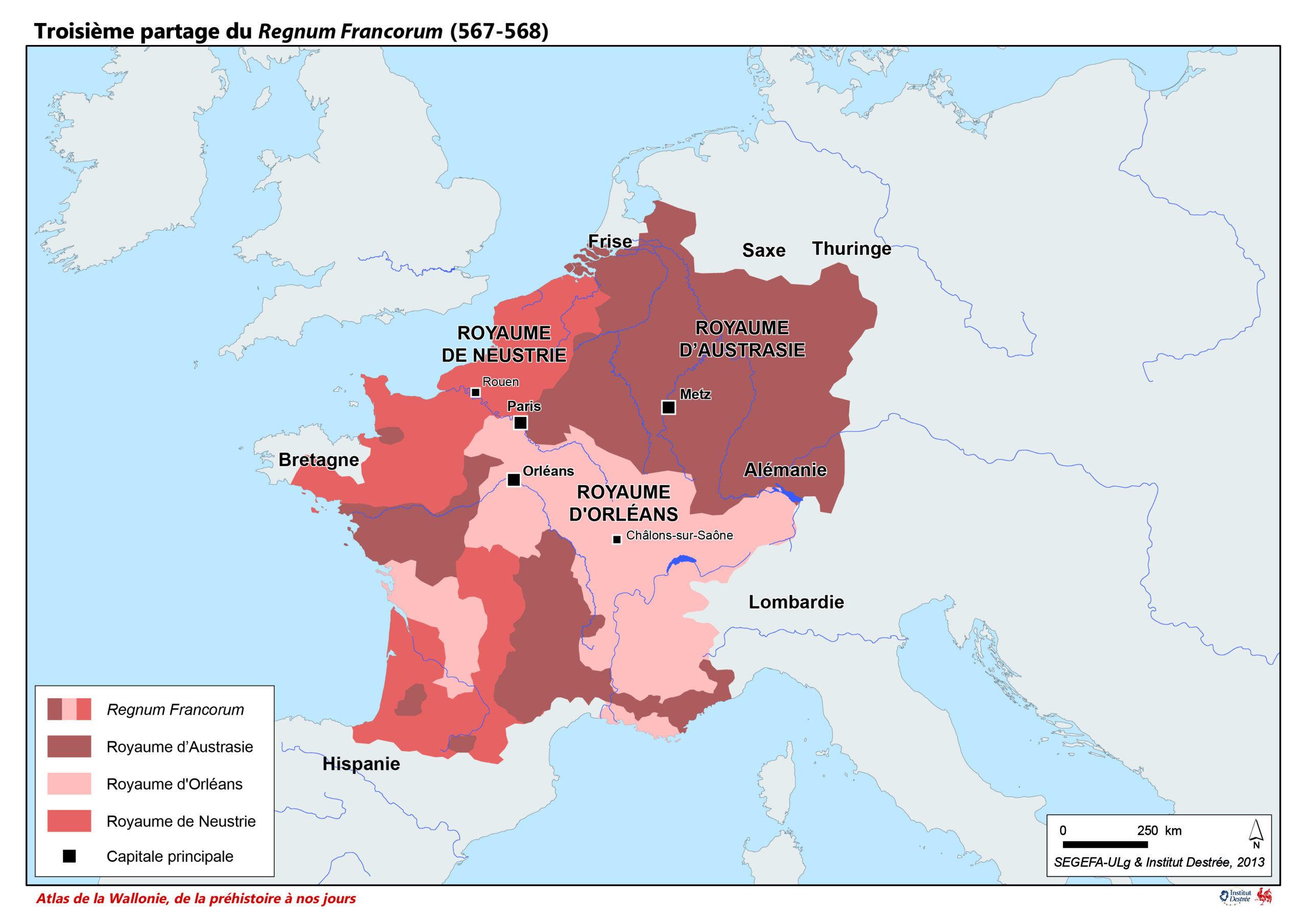 Troisième partage du regnum Francorum (567-568)