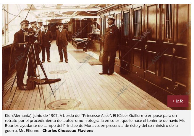 La primera fotografía en color de la prensa española | ABC Archivo