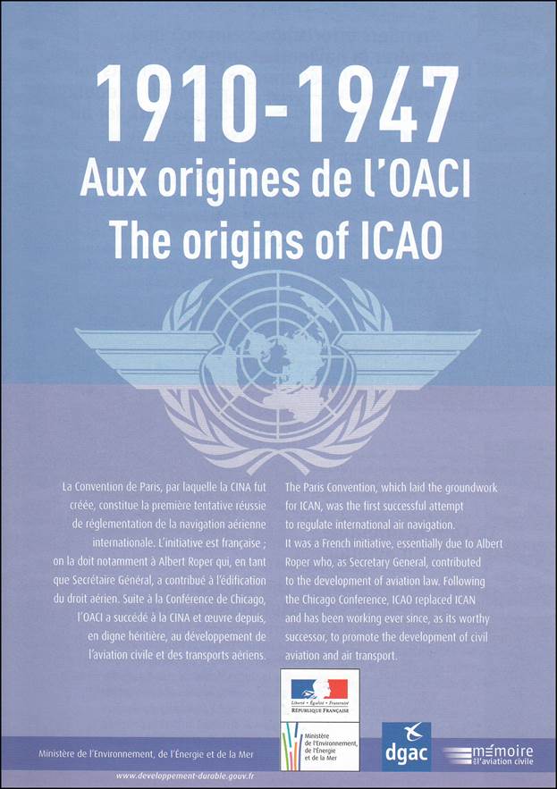 Aux Origines de L’OACI 1910-1947